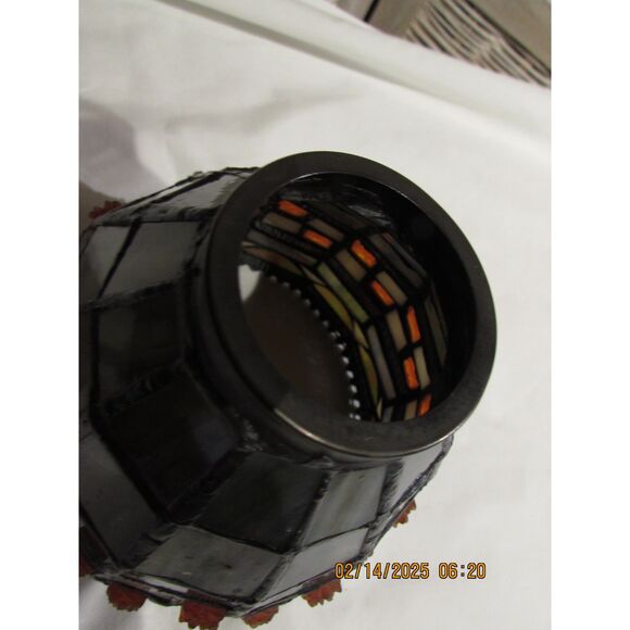 Tiffany glass Elk brand shade for pendant lighting red, white glass - Picture 6 of 9